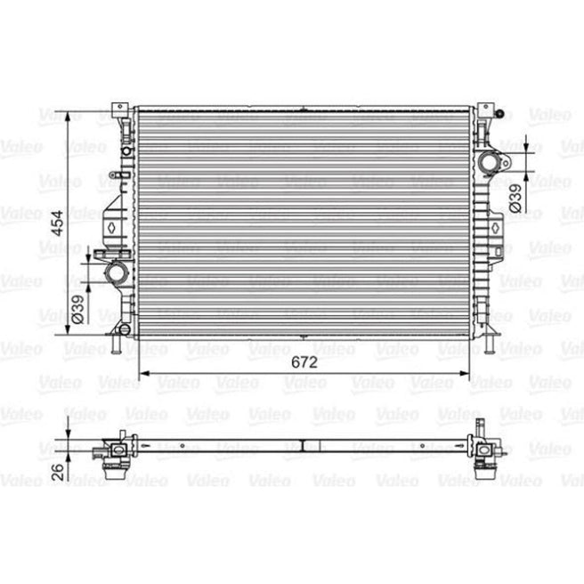 Radiador para Land Rover LR2 2013-2015 L4 2.0L DPI: 13315