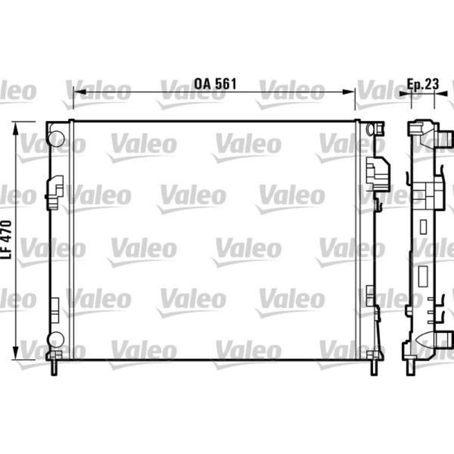 Radiador para Renault Trafic 2007-2014 L4 1.9L