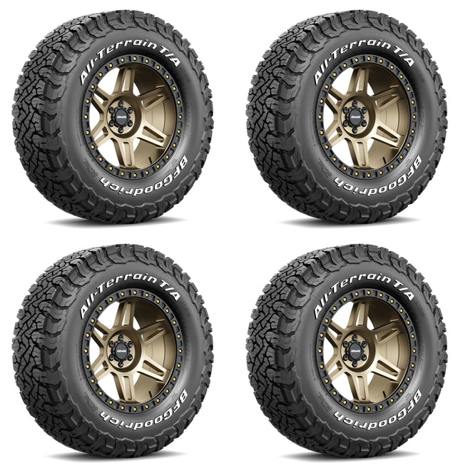 Paquete de 4 Llantas LT235/70 R16 110/107S BFGoodrich All-Terrain T/A KO3
