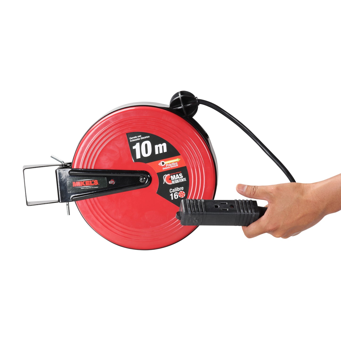 Carrete con extension electrica (10 mts)