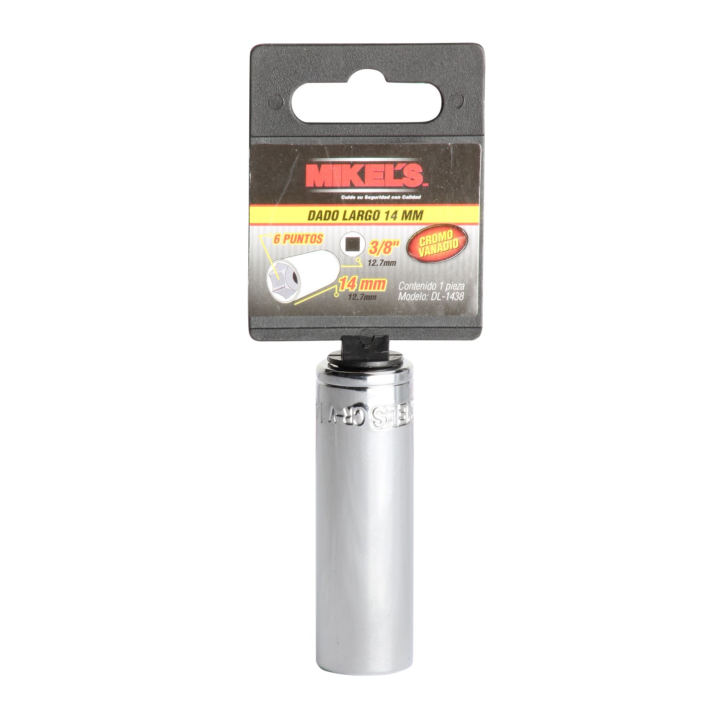 Dado largo 3/8” Milimetrico 14 mm 6 puntas