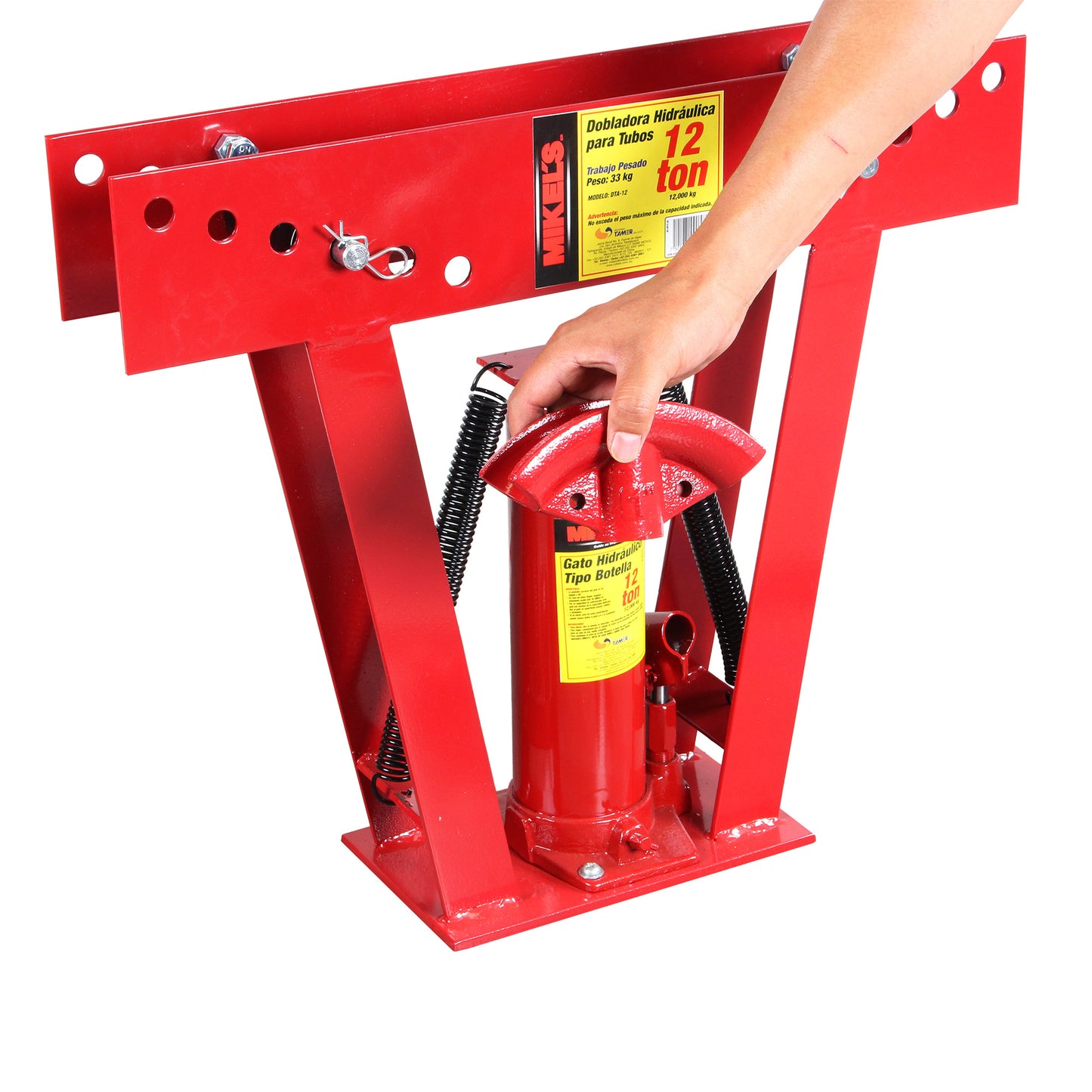 Dobladora para tubo hidraulica (12 ton)