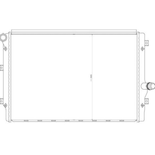 Radiador Ad A3 06-13 L4 1.9, 2.0 Lts C/S Aa Std 25 3/5X16 6/7X32Mm Alum Sold Polar