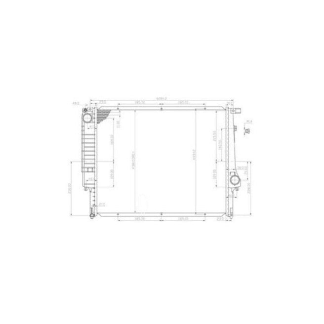 Radiador Bw M3 95-99 L6 2.5, 2.8, 3.2 Lts C/S Aa Std 21 4/7X17 1/4X32Mm Alum Sold Polar