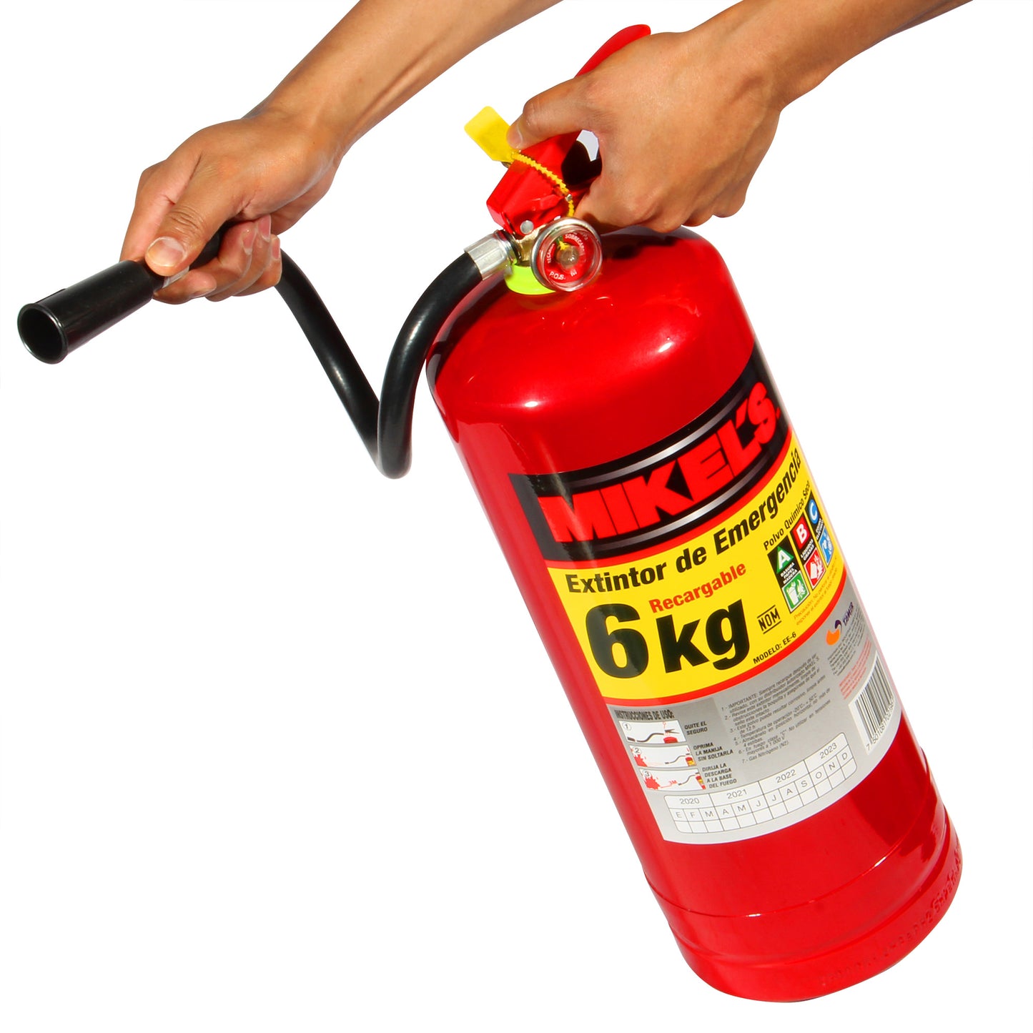 Extintor de emergencia recargable (6 kgs)