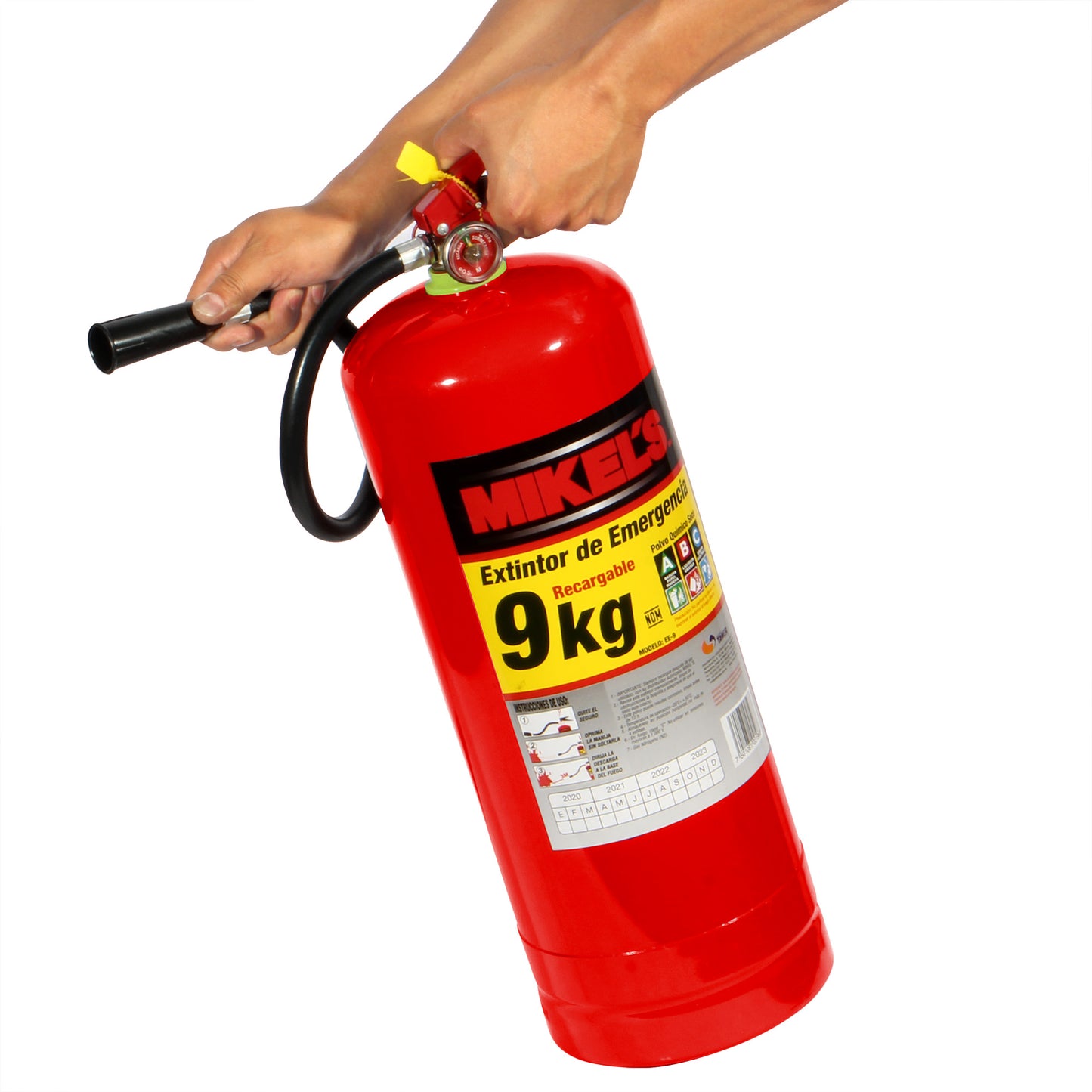 Extintor de emergencia recargable (9 kgs)