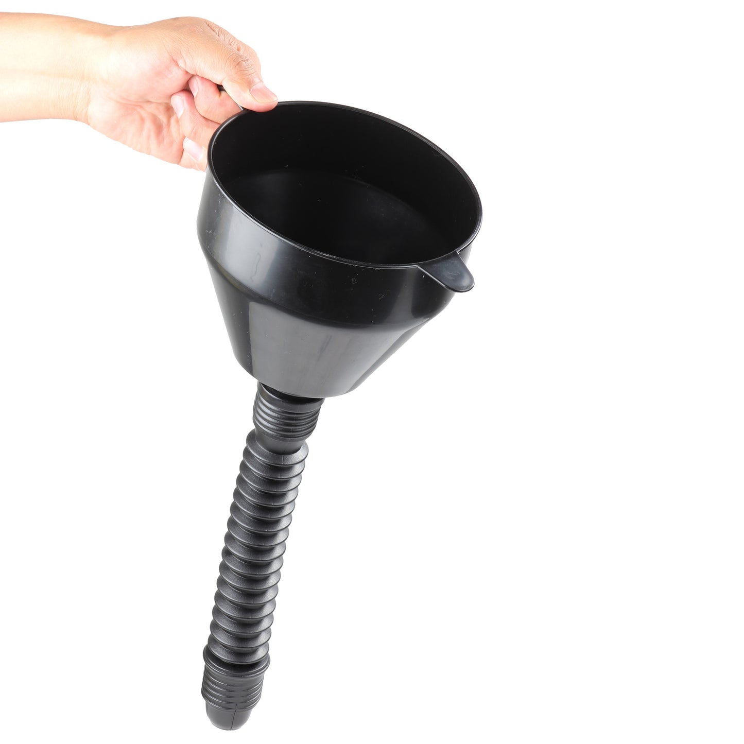 Embudo plastico flexible con extension