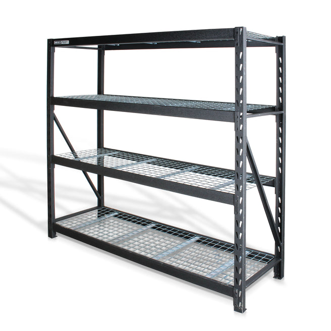 Estante para almacenaje metalico industrial (77”x24”) 4 repisas, 2500 kgs