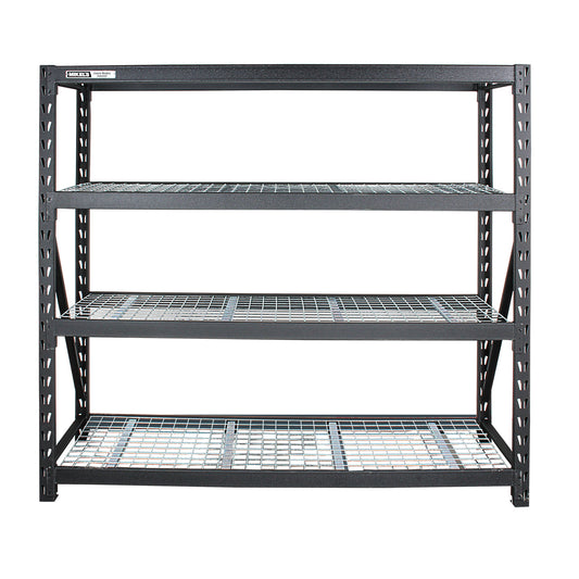 Estante para almacenaje metalico industrial (77”x24”) 4 repisas, 2500 kgs