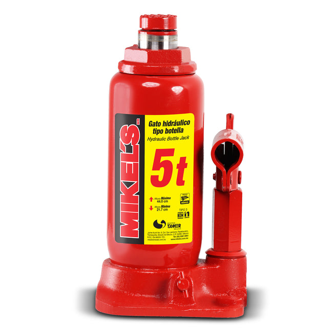Gato hidraulico de botella con tornillo de extension (5 ton)