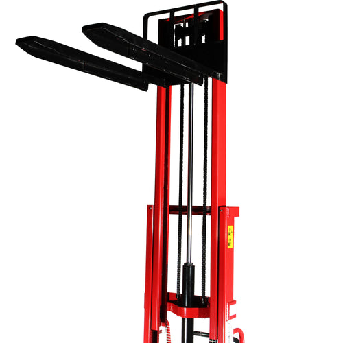 Montacargas hidraulico manual, 3 mts elevacion, (1 ton)