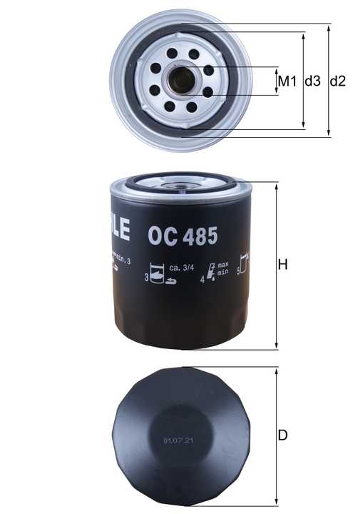 Filtro de Aceite Para Audi 90 Base 2.8L V6 1995-1995