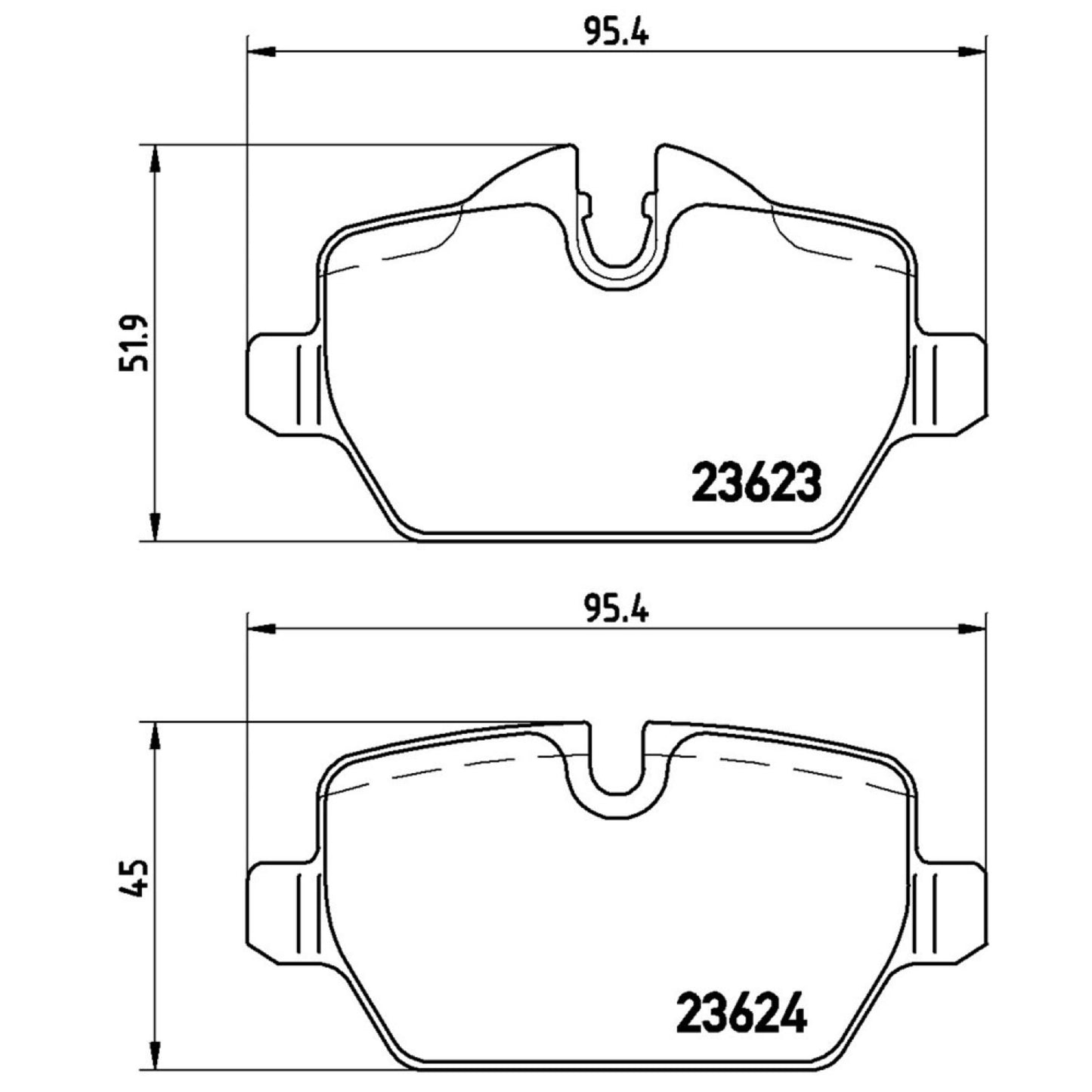Balatas De Freno Trasera Para Bmw 120I 2007-2012