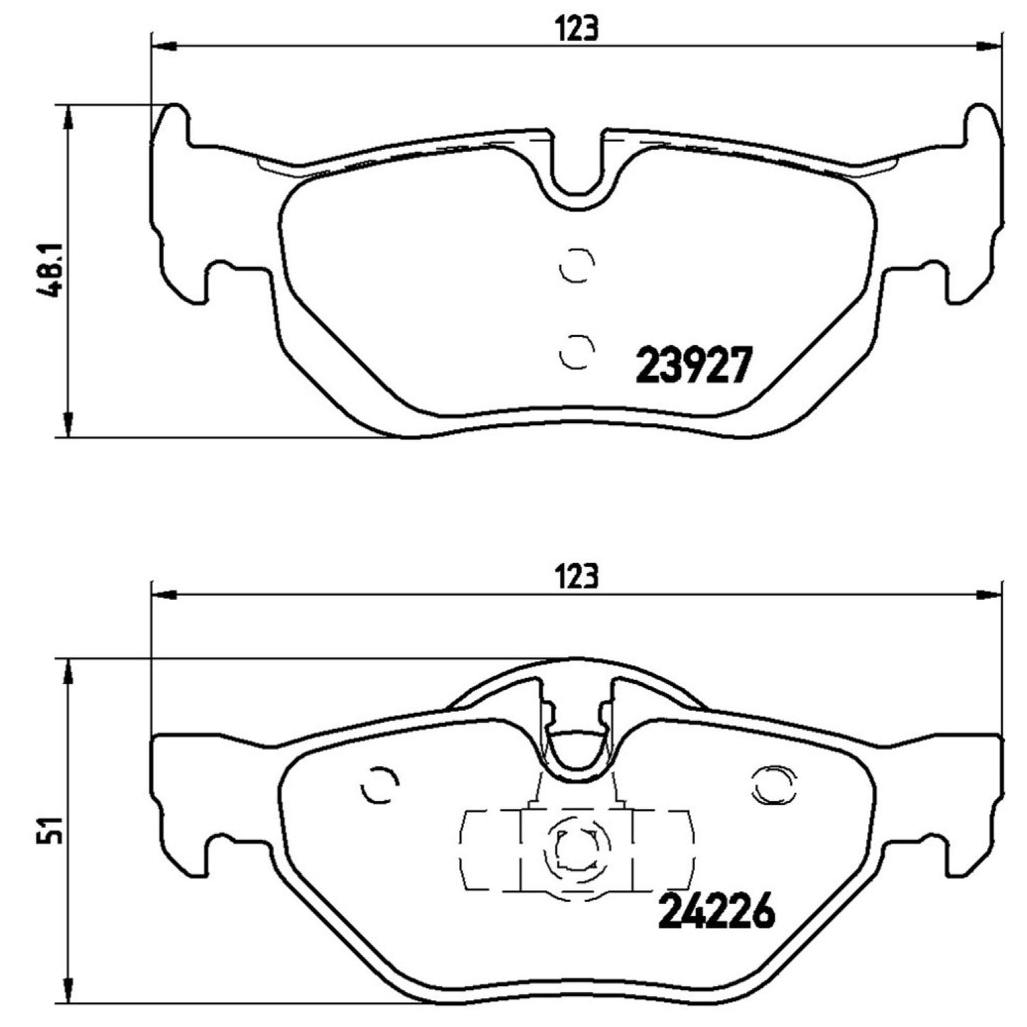 Balatas De Freno Trasera Para Bmw 120I 2007-2012