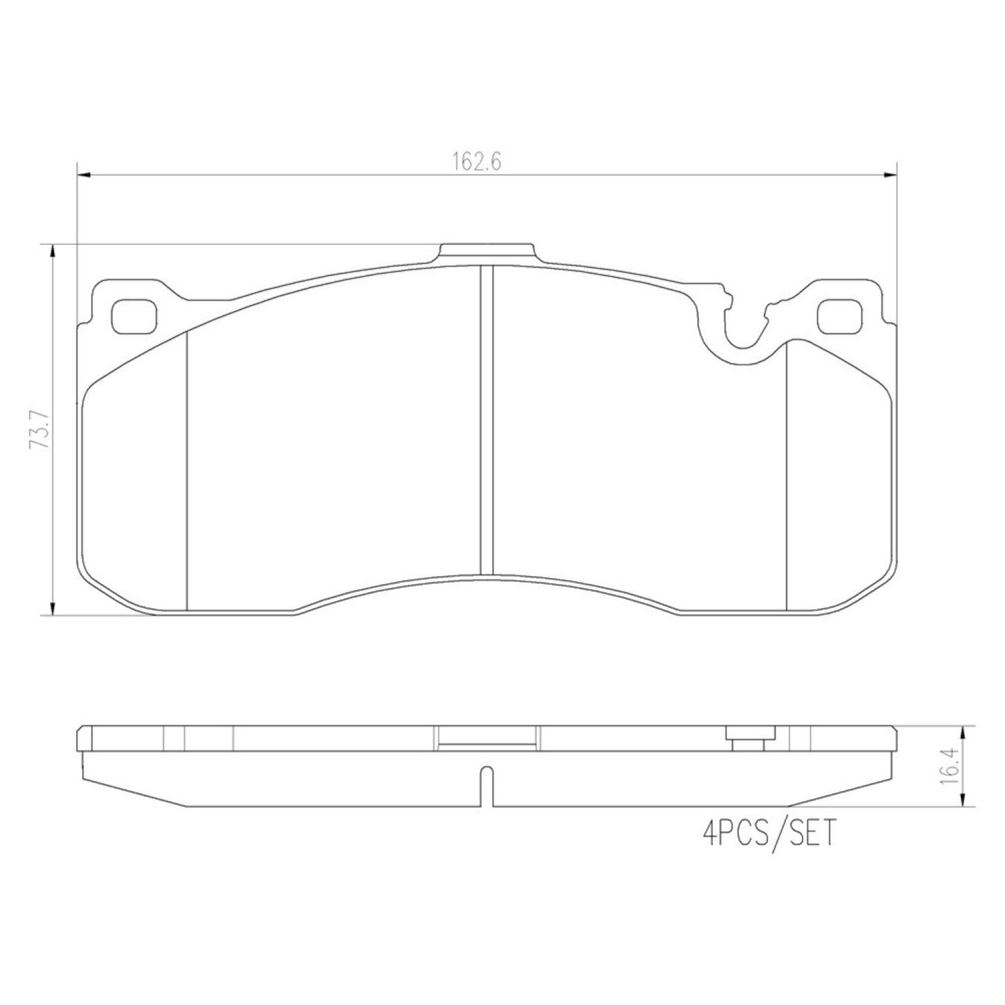 Balatas De Freno Delantera Para Bmw 135I 2009-2010