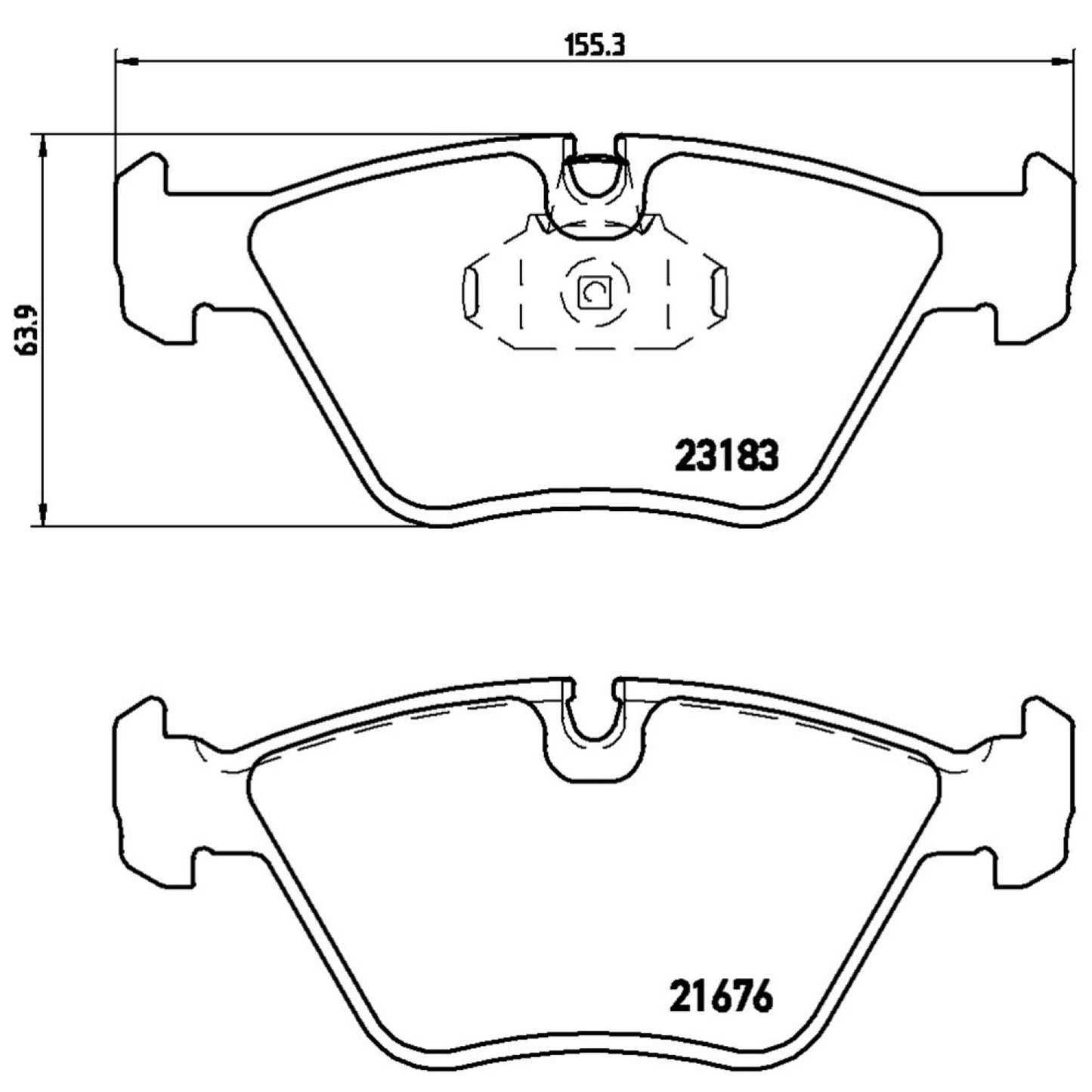 Balatas De Freno Delantera Para Bmw 330Ci 2001-2006