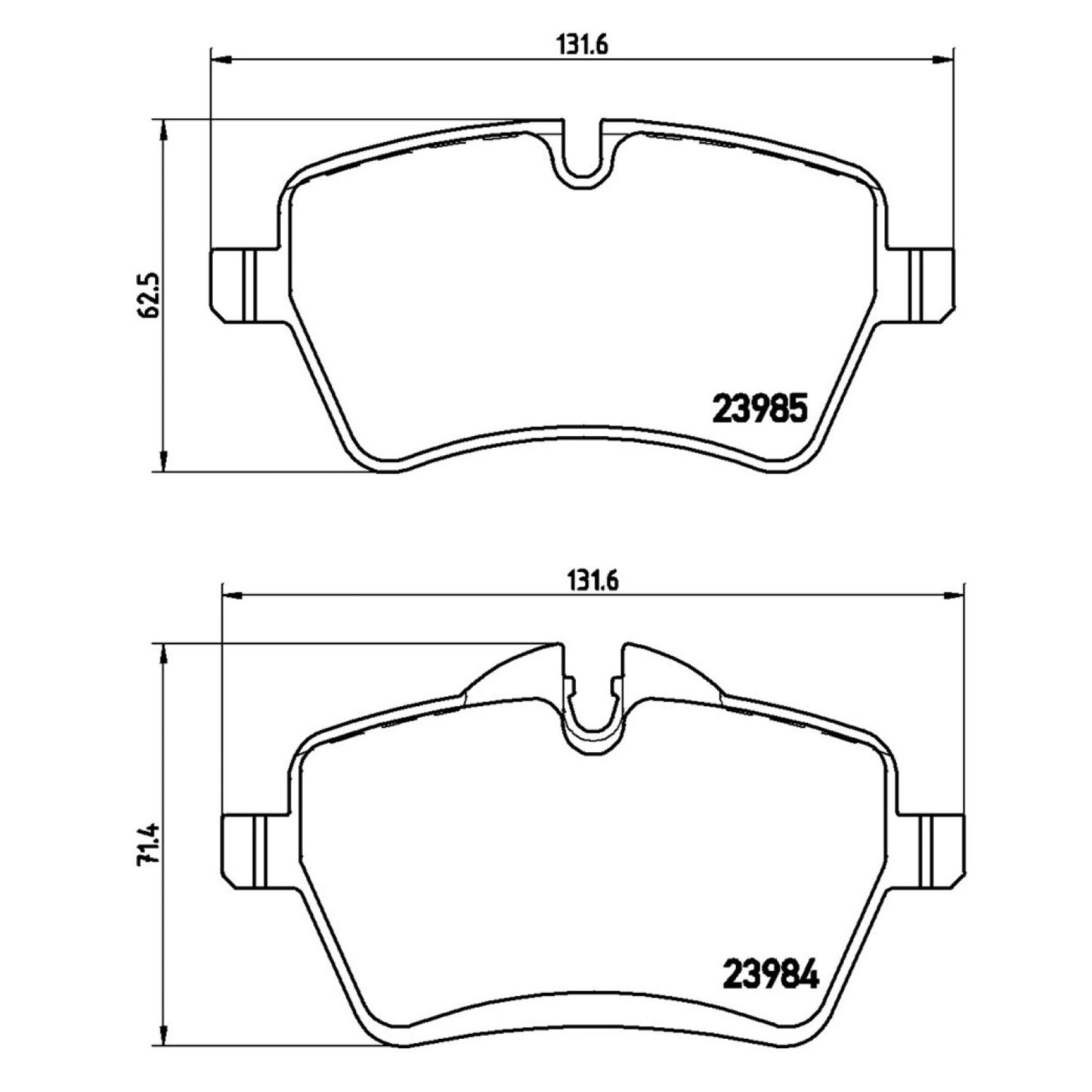 Balatas De Freno Delantera Para Mini Cooper 2012-2015