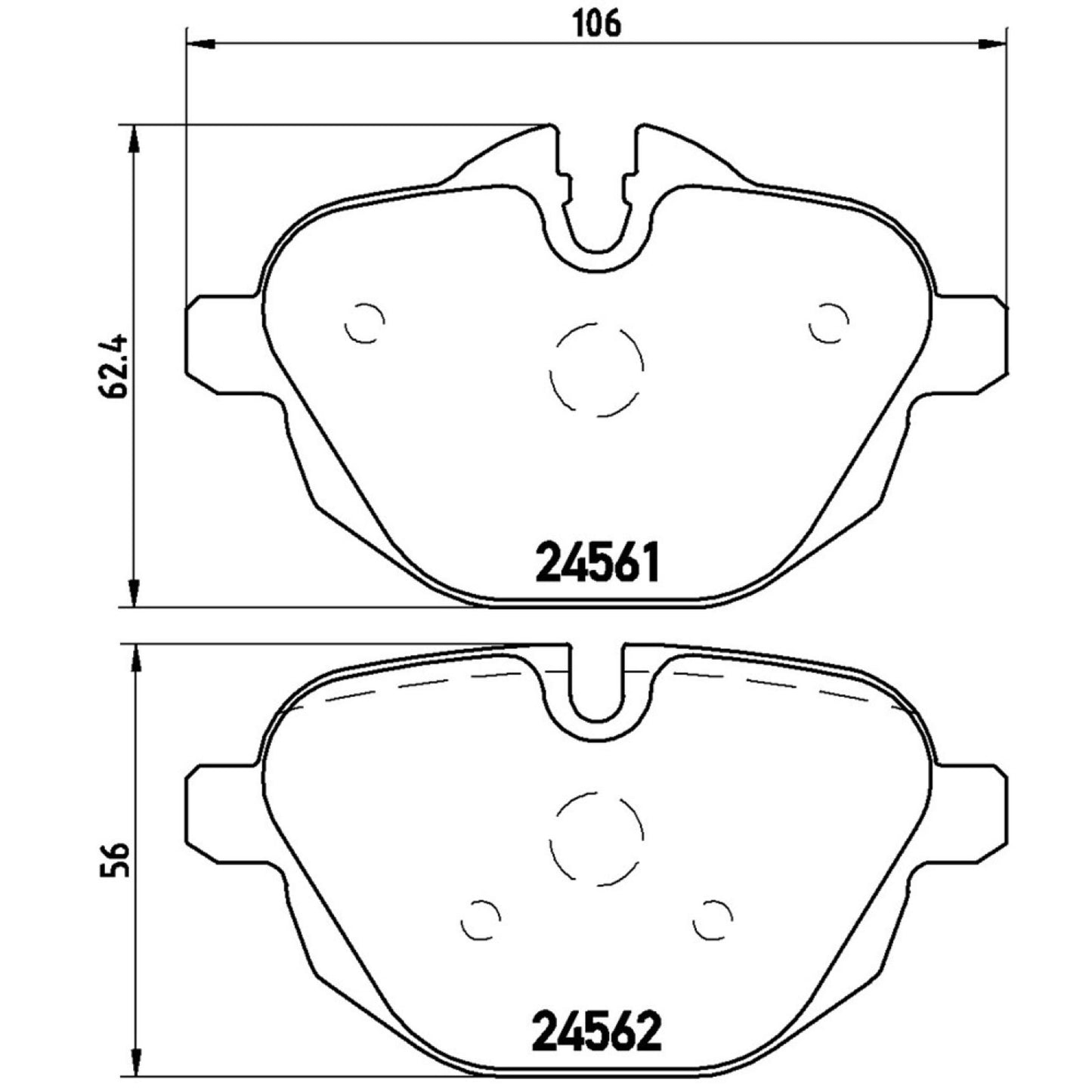 Balatas De Freno Trasera Para Bmw X3 2012-2014