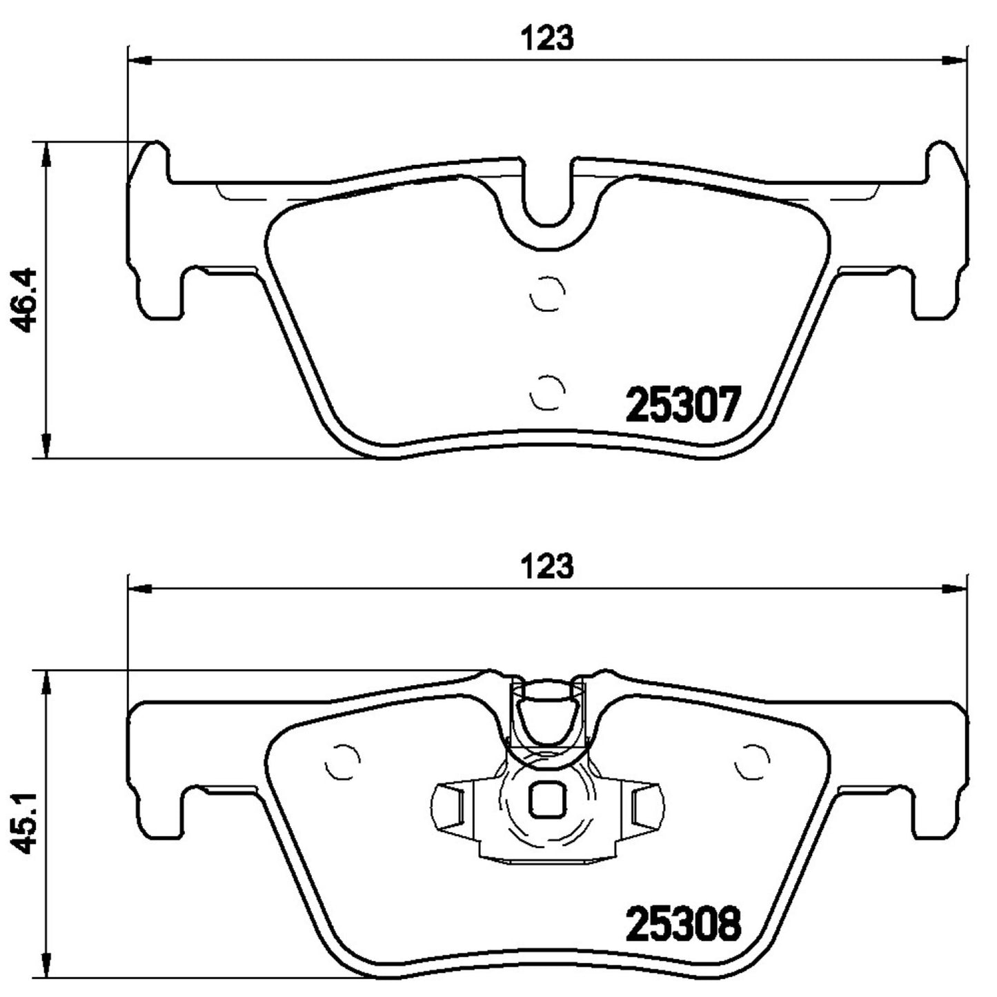 Balatas De Freno Trasera Para Bmw 328I 2012-2016