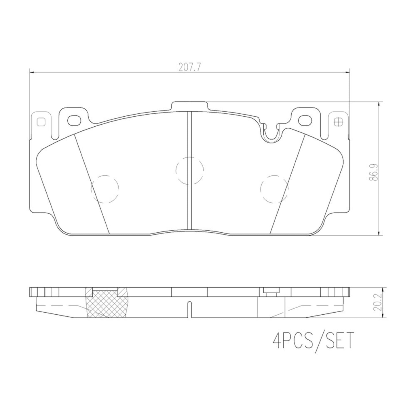 Balatas De Freno Delantera Para Bmw M5 2013-2016