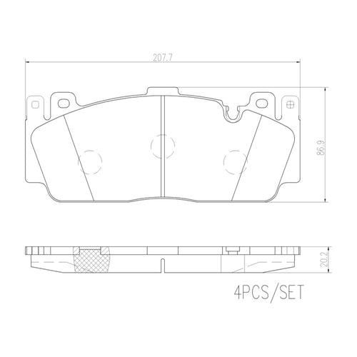 Balatas De Freno Delantera Para Bmw M5 2013-2016