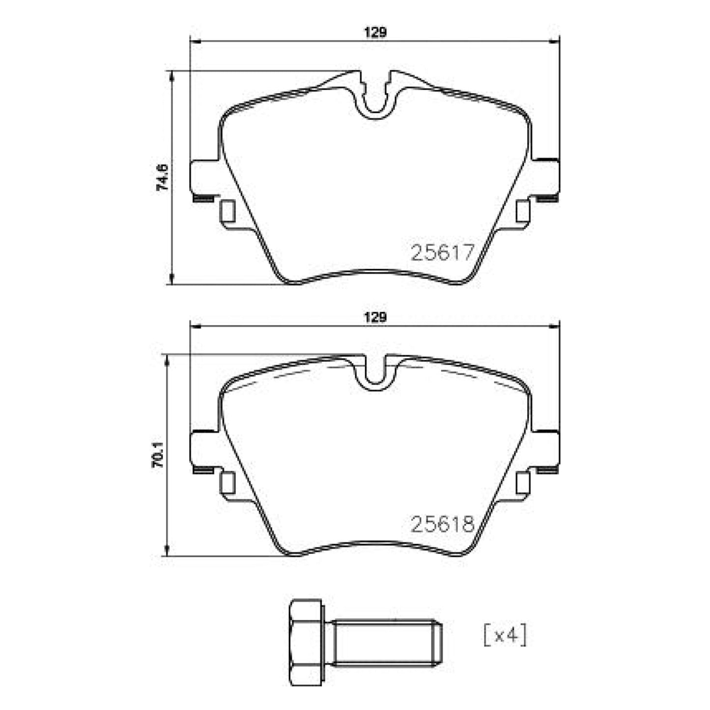 Balatas De Freno Delantera Para Mini Cooper 2014-2014