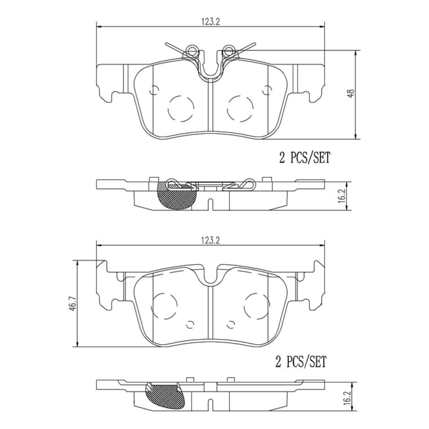 Balatas De Freno Trasera Para Mini Cooper 2014-2021