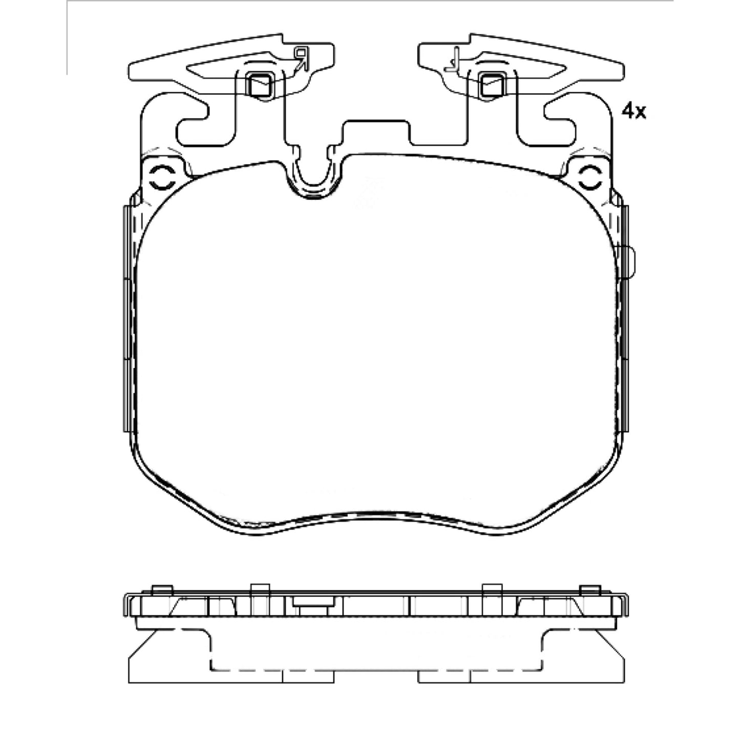 Balatas De Freno Delantera Para Bmw 750I 2016-2019