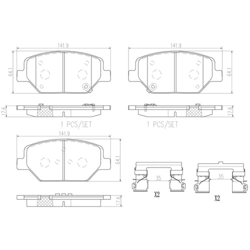 Balatas De Freno Delantera Para Chevrolet Camaro 2016-2020