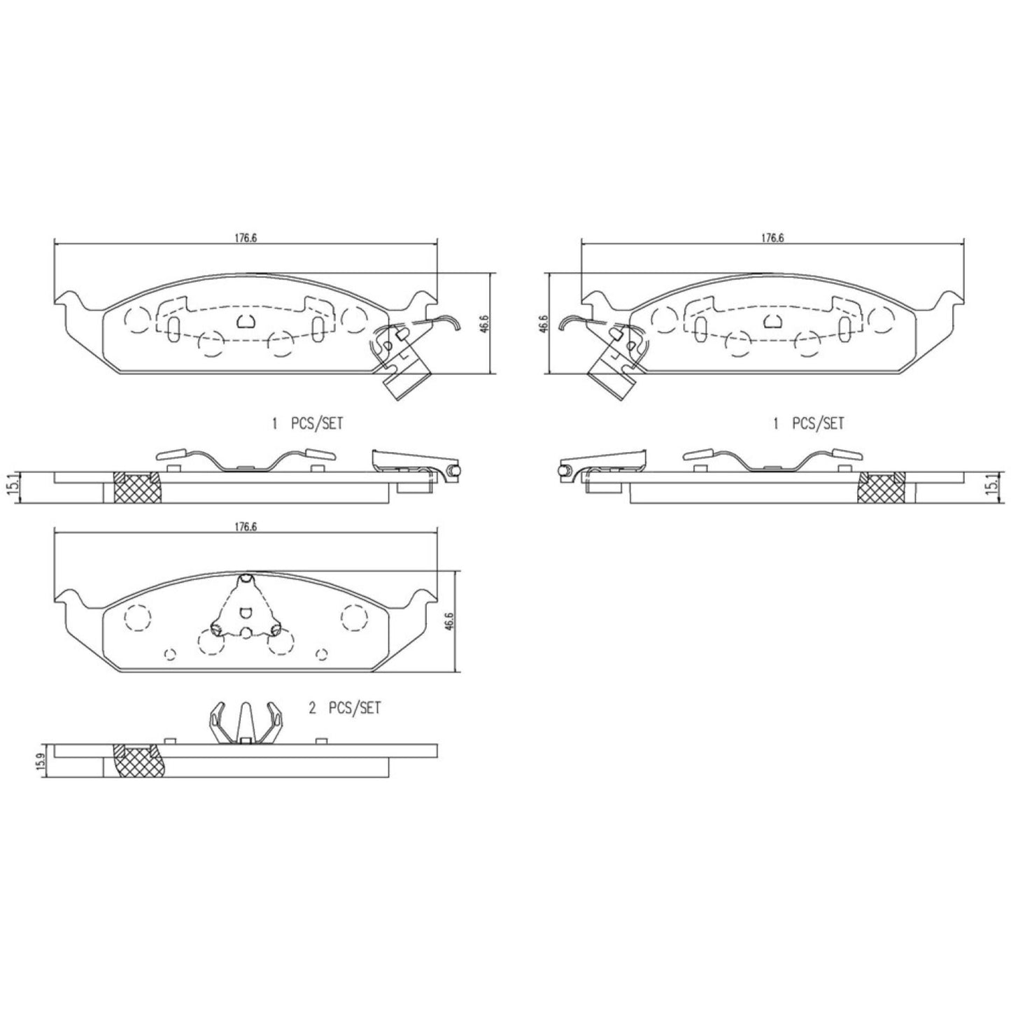 Balatas De Freno Delantera Para Chrysler Cirrus 1995-2000