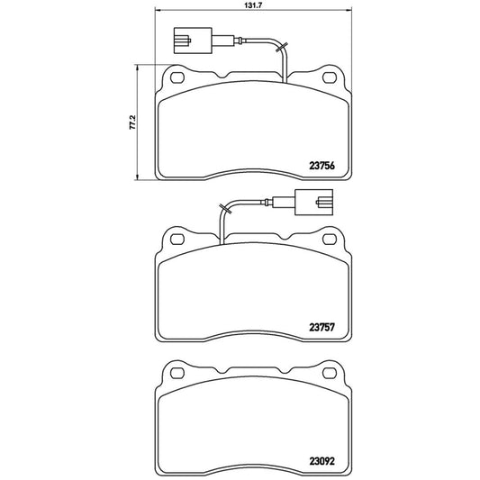 Balatas De Freno Delantera Para Alfa Romeo Giulietta 2012-2012