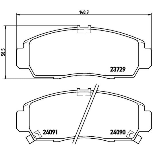 Balatas De Freno Delantera Para Acura Tl 1999-2008