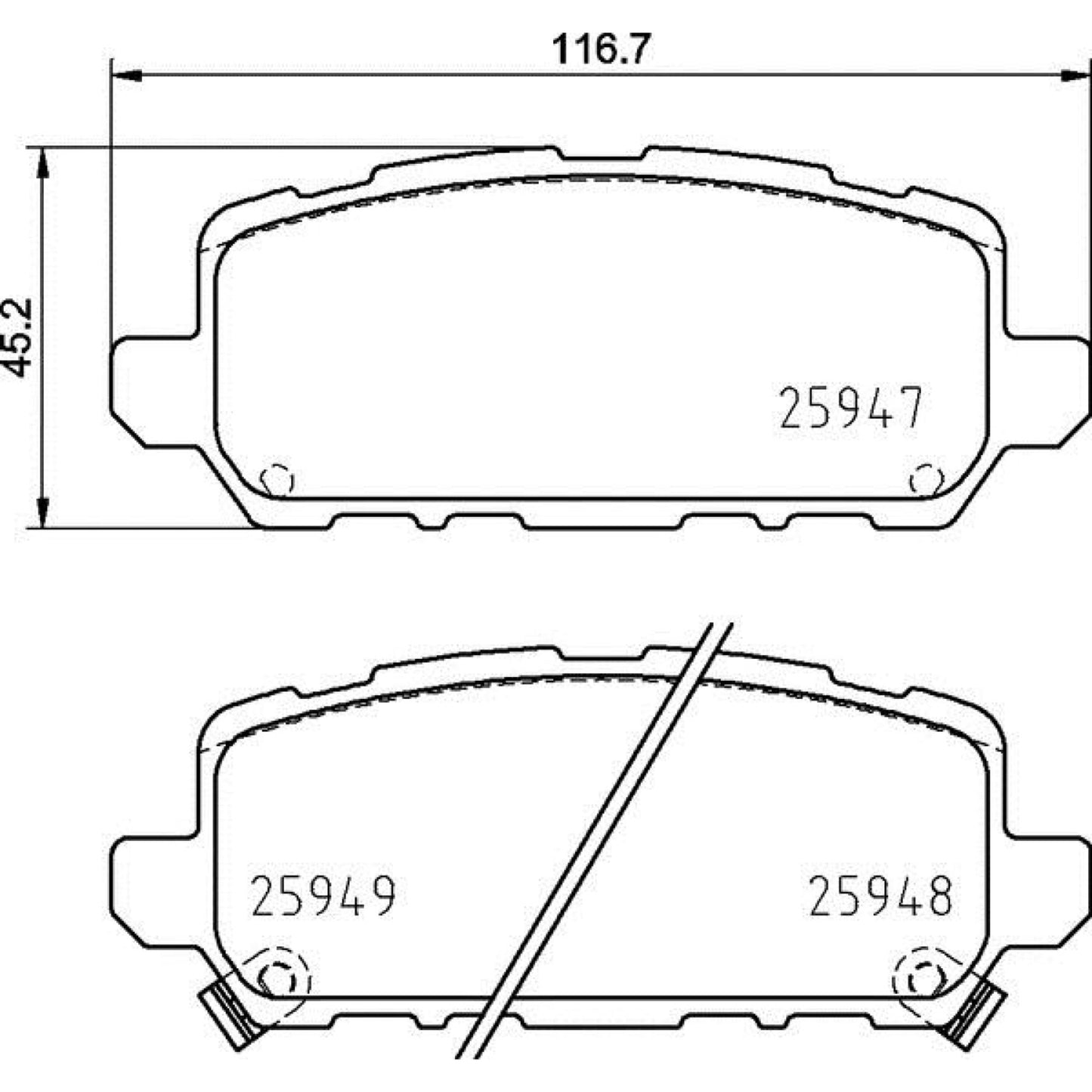 Balatas De Freno Trasera Para Honda Hr-V 2016-2022