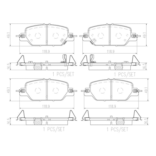 Balatas De Freno Trasera Para Honda Cr-V 2017-2021