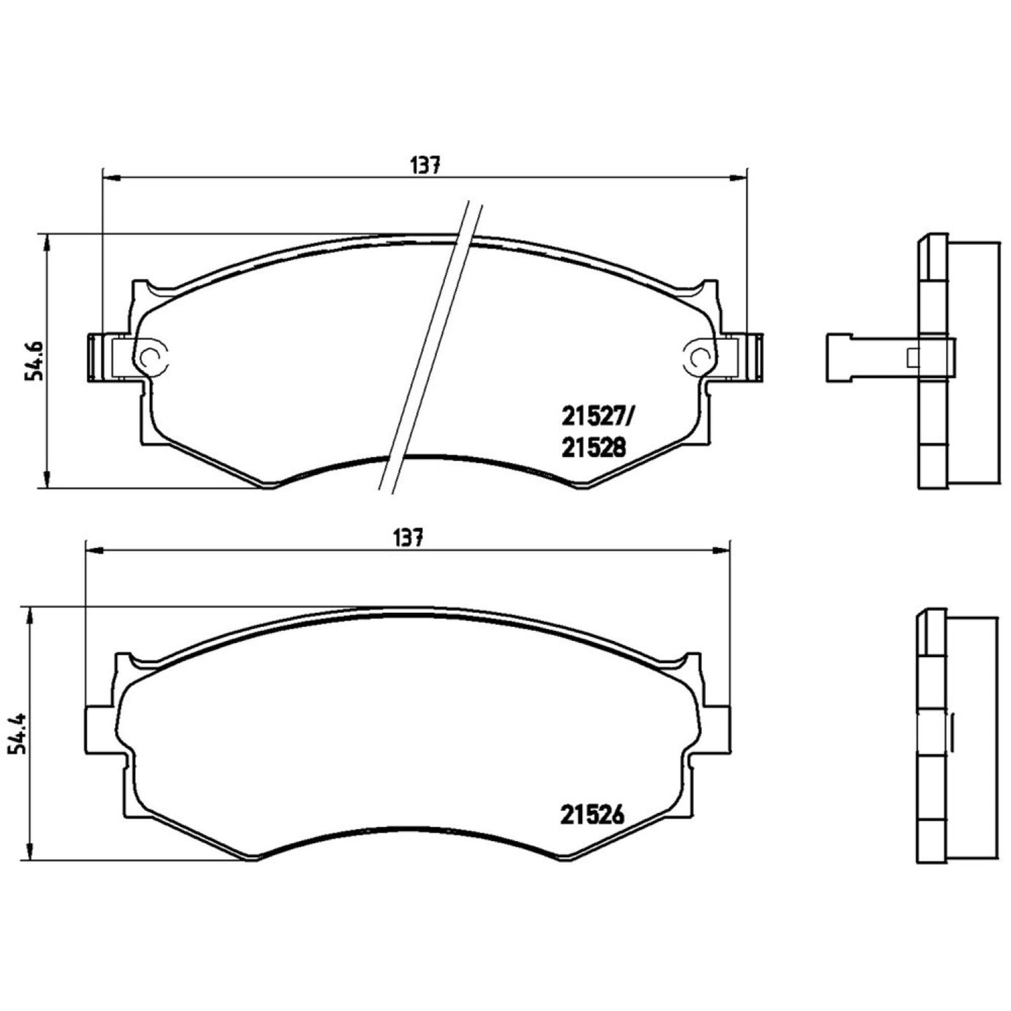 Balatas De Freno Delantera Para Nissan Sentra 2000-2006