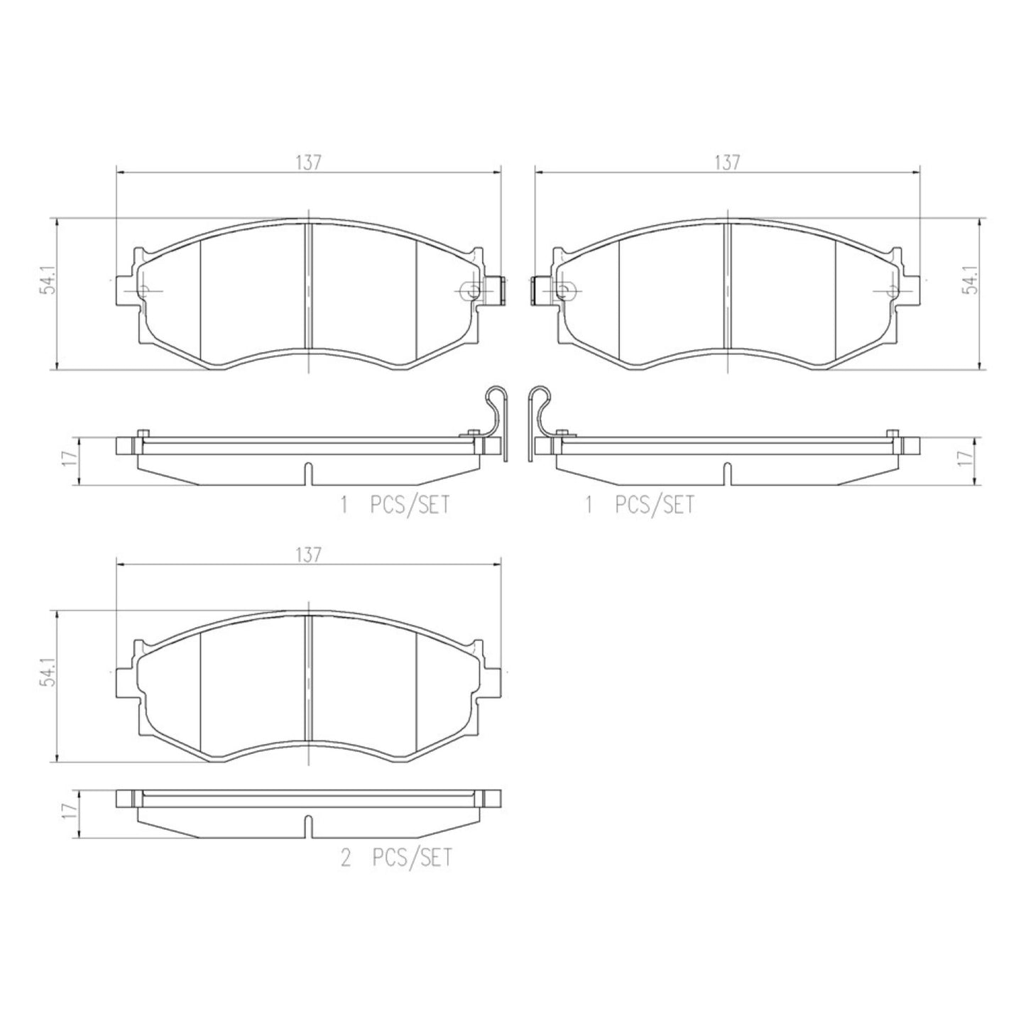 Balatas De Freno Delantera Para Nissan Sentra 2000-2006