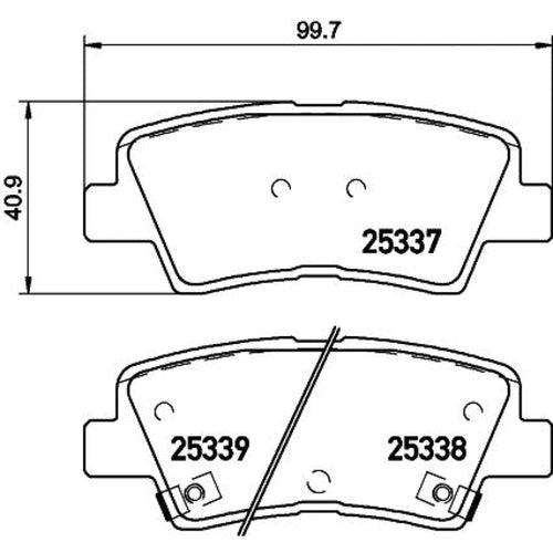 Balatas De Freno Trasera Para Kia Soul 2017-2019