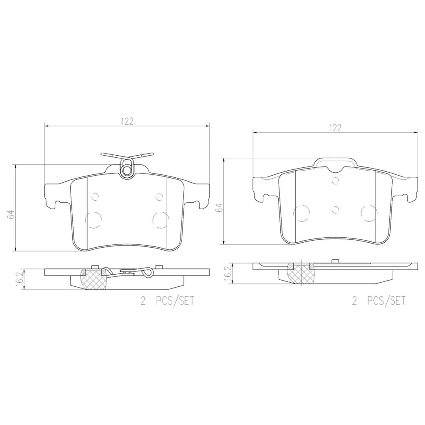 Balatas De Freno Trasera Para Jaguar Xj 2011-2012