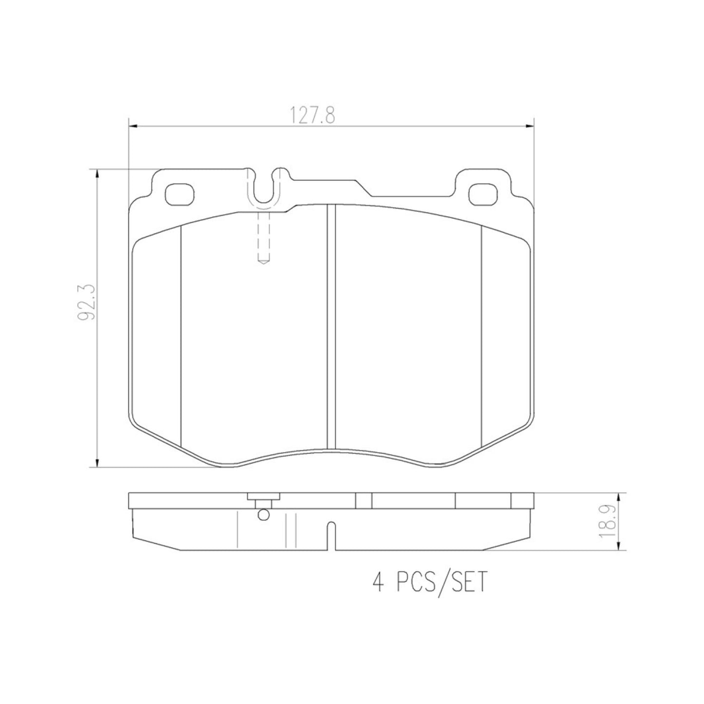 Balatas De Freno Delantera Para Mercedes-Benz C400 2015-2015