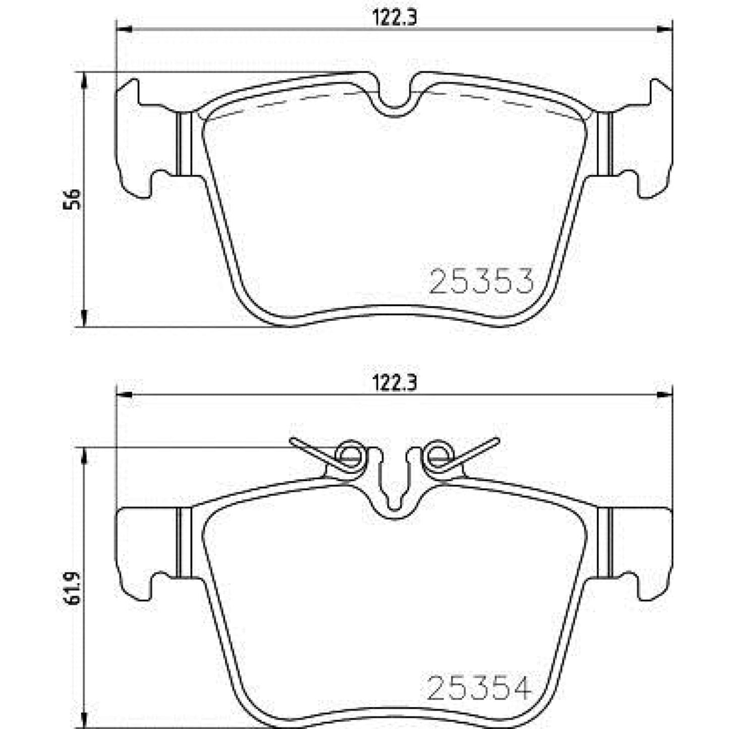 Balatas De Freno Trasera Para Mercedes-Benz C400 2015-2015