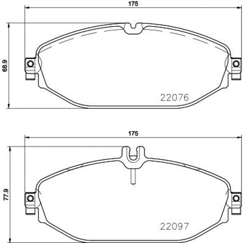 Balatas De Freno Delantera Para Mercedes-Benz C300 2015-2020