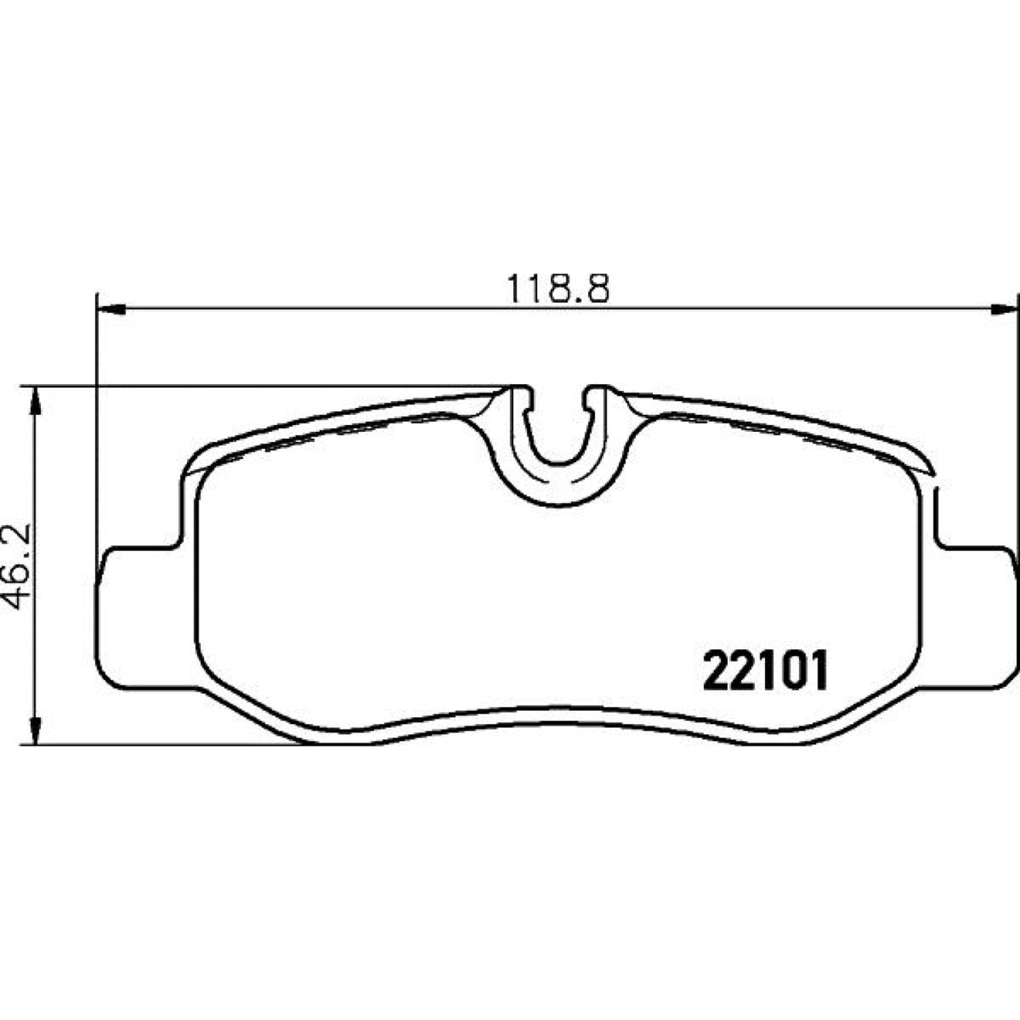 Balatas De Freno Trasera Para Mercedes-Benz V220D 2016-2019
