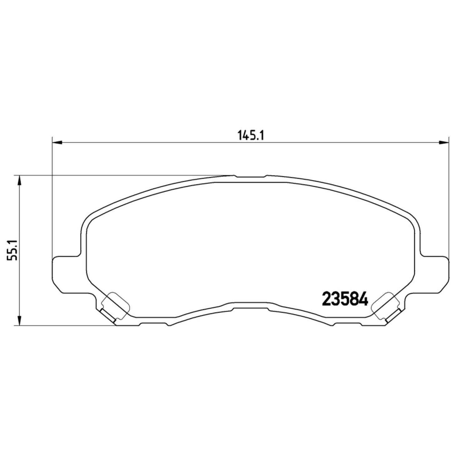 Balatas De Freno Delantera Para Chrysler Sebring 2001-2010