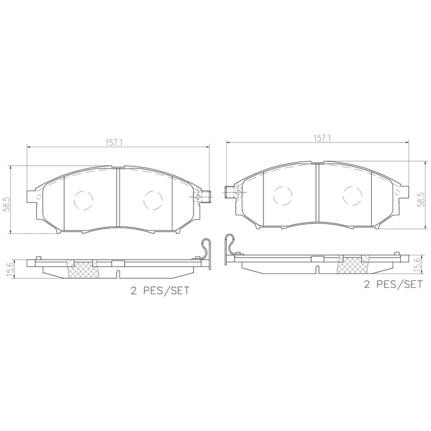 Balatas De Freno Delantera Para Nissan 350Z 2006-2008