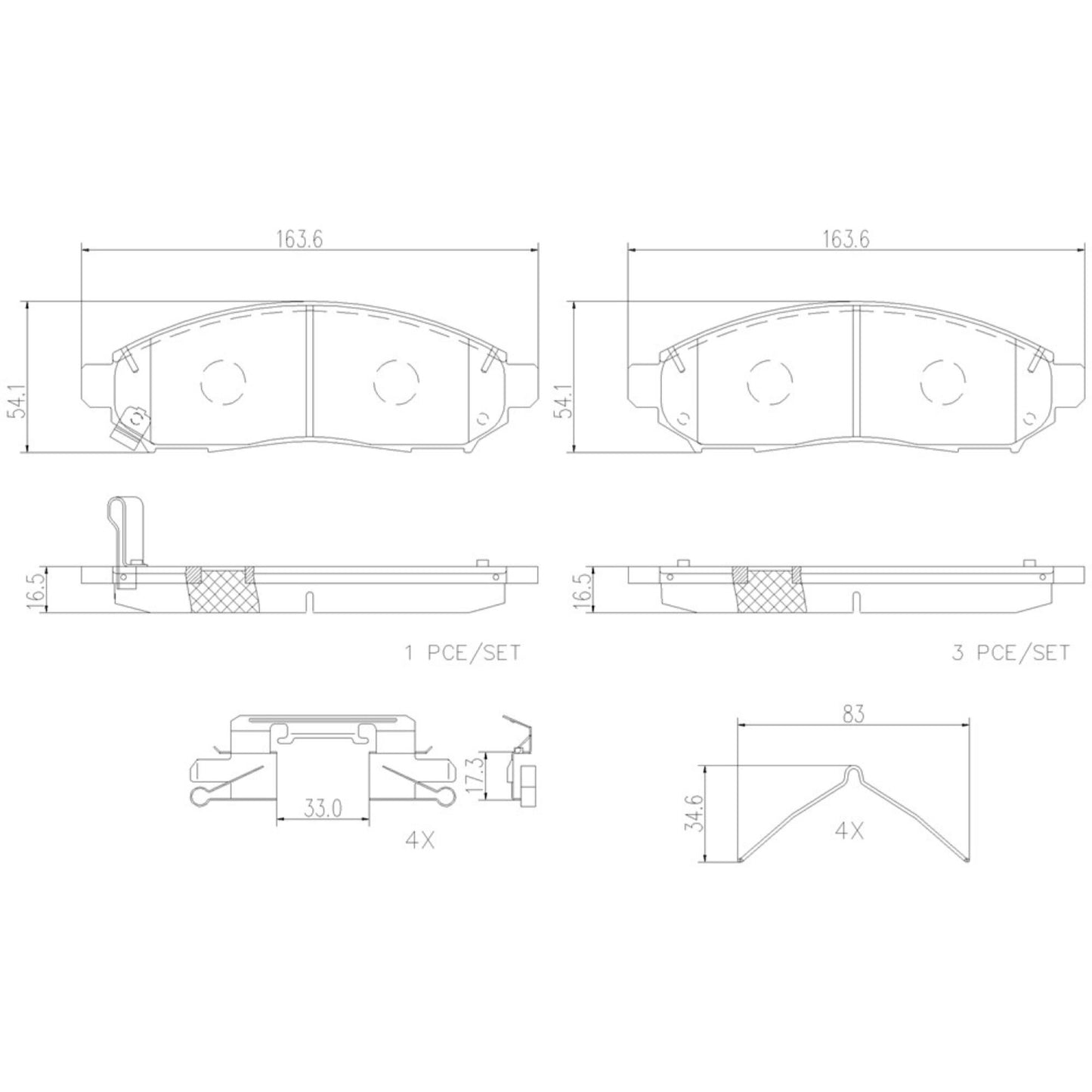 Balatas De Freno Delantera Para Nissan Xterra 2005-2015