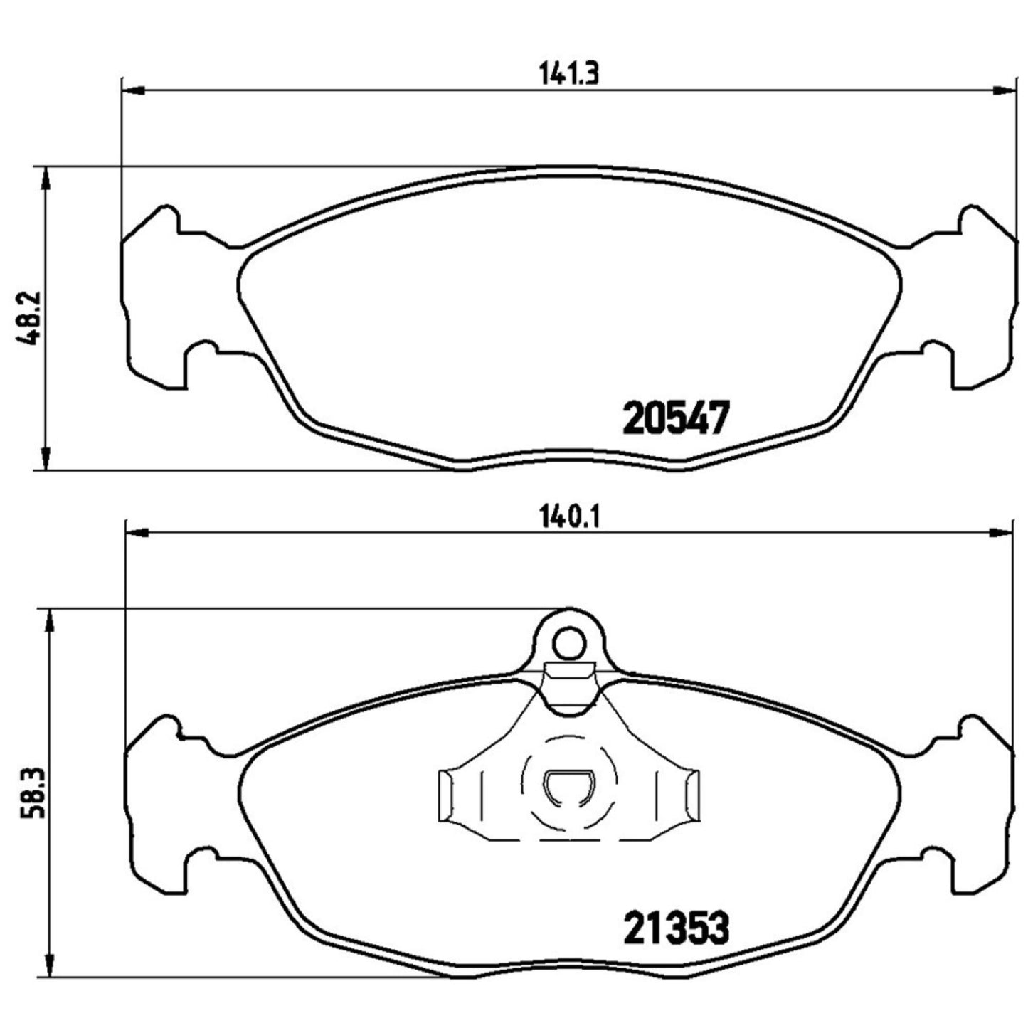 Balatas De Freno Delantera Para Chevrolet Chevy 1994-2012