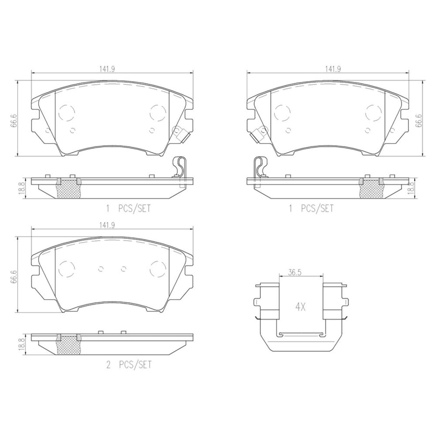 Balatas De Freno Delantera Para Chevrolet Camaro 2010-2015