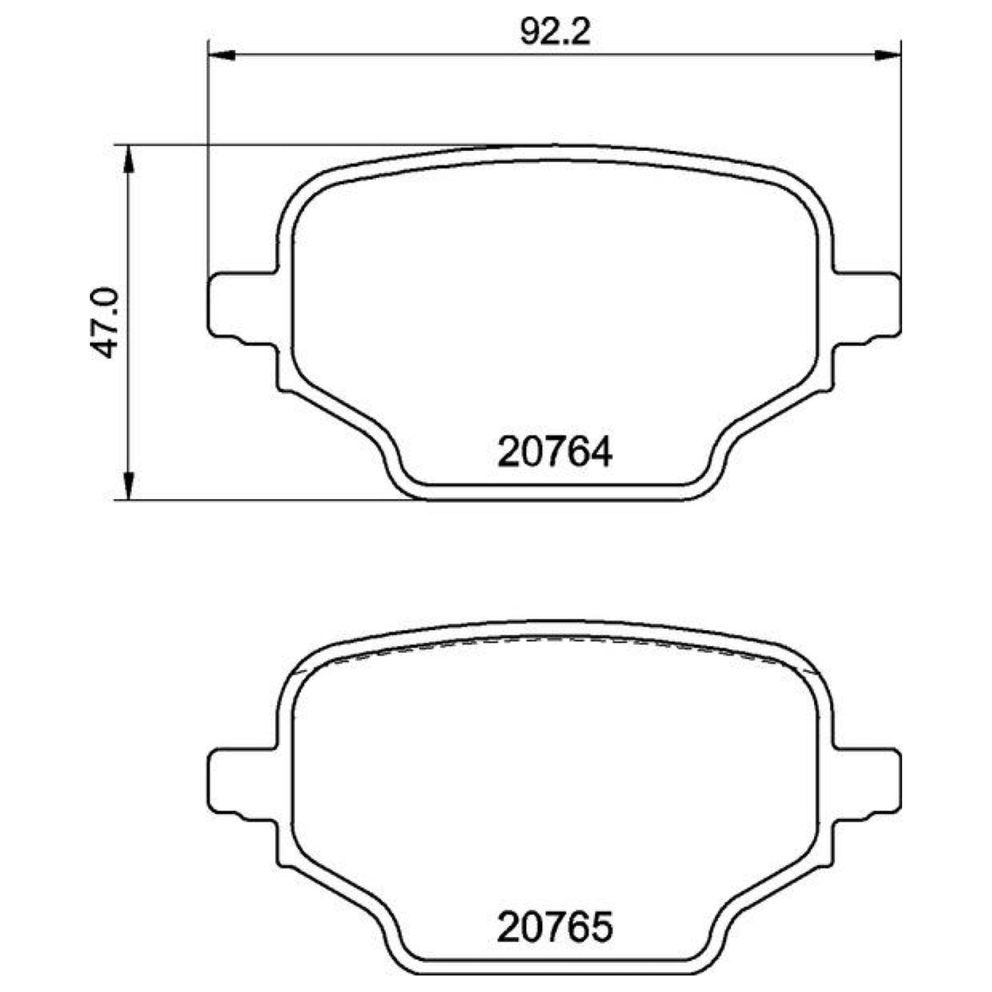 Balatas De Freno Trasera Para Peugeot Rifter 2020-2022