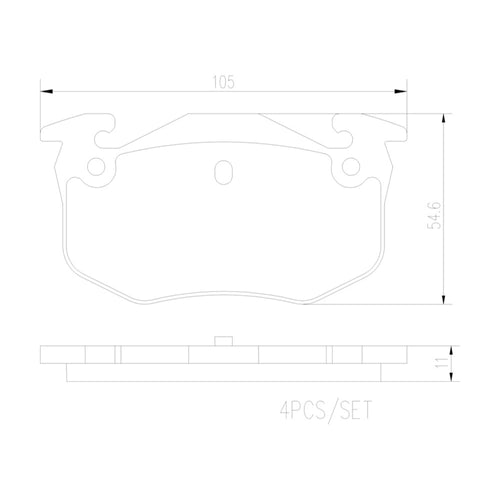 Balatas De Freno Trasera Para Peugeot 306 1997-2002