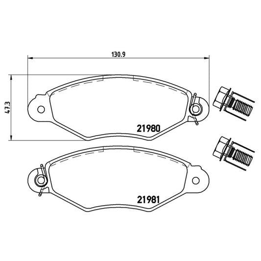 Balatas De Freno Delantera Para Renault Kangoo Express 2004-2018